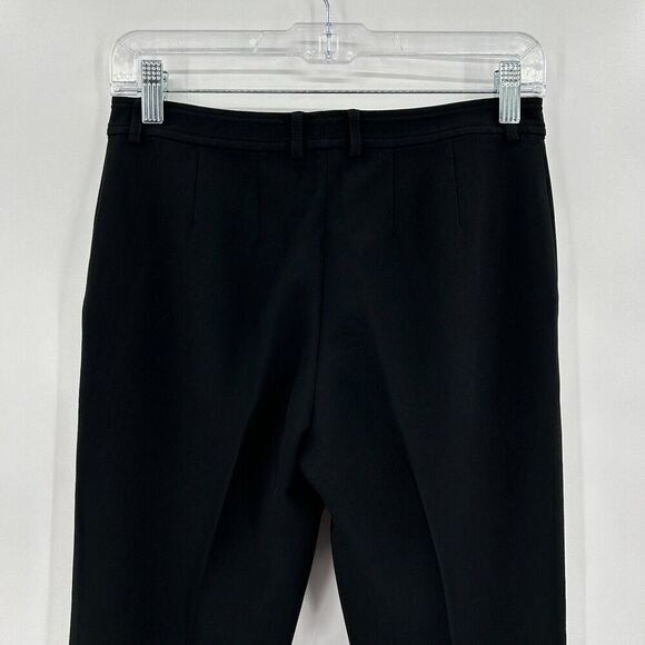 ST. JOHN Caviar Women's Black Slim Skinny Leg Office Trouser Pants Size 0 - Picture 5 of 6